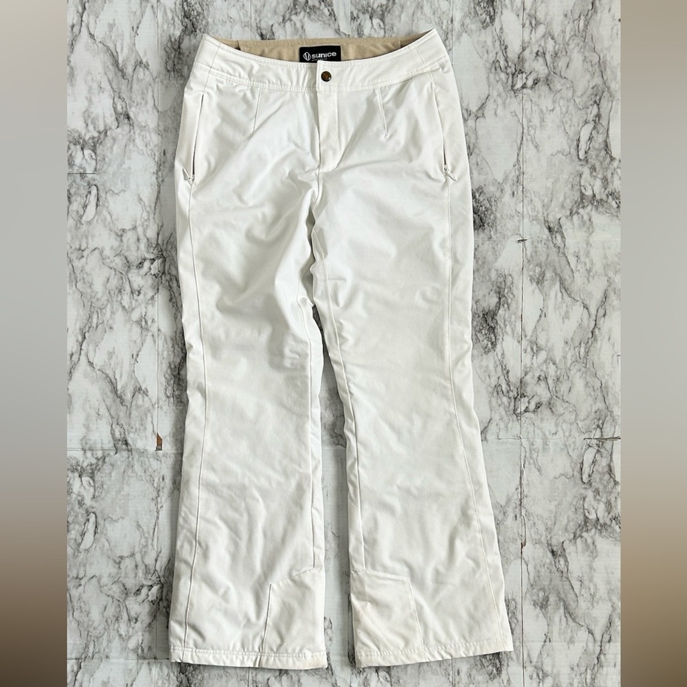 Sunice | women’s size 10 white insulated waterproof Ski Pants snowboarding